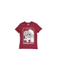 Camiseta Super Mario Princesa Peach Kiss - Hombre TALLA CAMISETA M