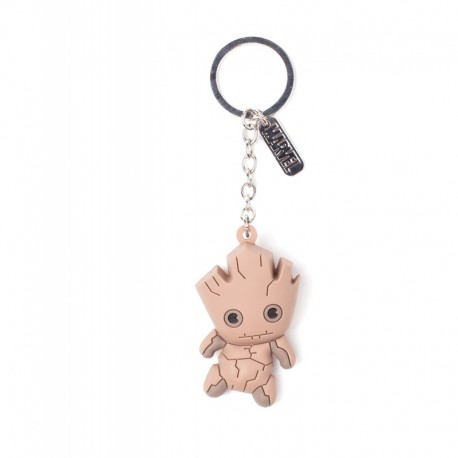 Llavero de goma Groot 3D Marvel