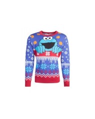 Sesame Street Suéter Christmas Cookie Monster TALLA CAMISETA M