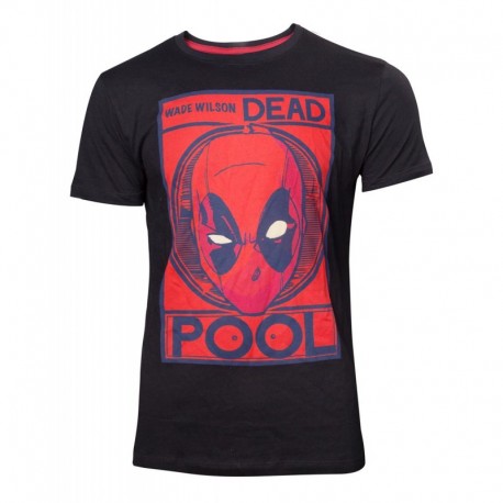 Camiseta Deadpool Wade Wilson Poster Marvel - Hombre TALLA CAMISETA S