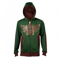 Sudadera con Capucha Hylian Crest The Legend of Zelda Nintendo - Hombre TALLA CAMISETA M