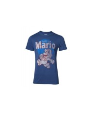 Camiseta Super Mario Running Vintage Nintendo - Hombre TALLA CAMISETA S