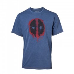 Camiseta Deadpool Faux Denim - Hombre TALLA CAMISETA L