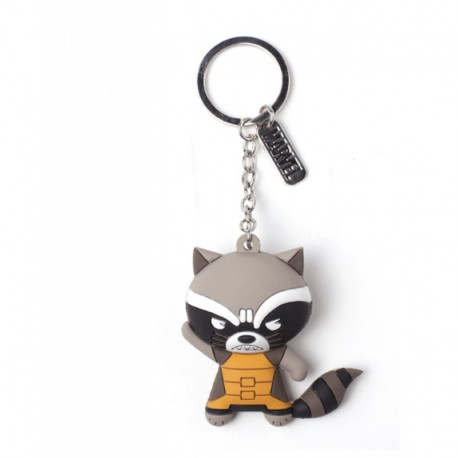 Llavero de Goma 3D Raccoon Marvel