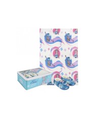 Set Caja Metálica Frozen TALLA CAMISETA NIÑO TALLA 110 - 5 AÑOS