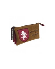 Estuche / Portatodo Plano 3 Compartimentos Harry Potter Gryffindor