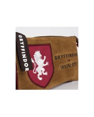 Estuche / Portatodo Plano 3 Compartimentos Harry Potter Gryffindor