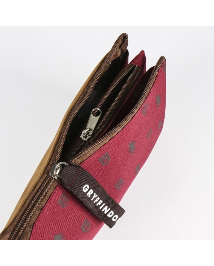 Estuche / Portatodo Plano 3 Compartimentos Harry Potter Gryffindor