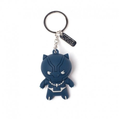 Llavero de Goma 3D Black Panther Marvel