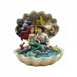 Disney Traditions : Seashell Scenario (The Little Mermaid Shell Scene Figurine)