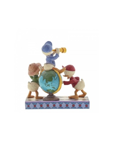Disney Traditions : Navigating Nephews (Huey, Dewie and Louie Figurine)