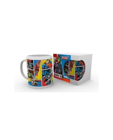 Taza DC Comics Justice League Grid