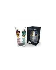 Vaso largo de cristal Harry Potter Logos House Crest