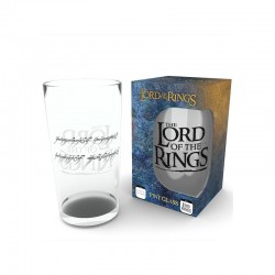 Vaso largo de cristal Lord of the Rings Inscripción Anillo Único