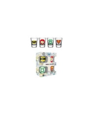 Pack 4 vasos de chupito DC Comics - Logo