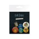 Set de 6 chapas Harry Potter Crests