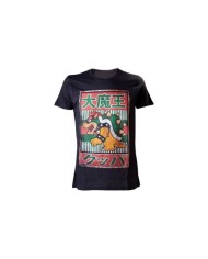 NINTENDO - BLACK BOWSER KANJI MENS T-SHIRT TALLA CAMISETA S