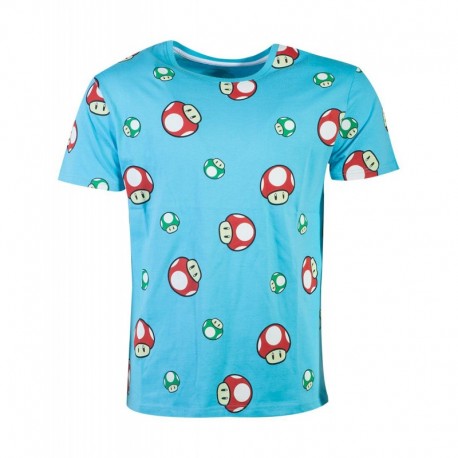 Nintendo - Super Mario Happy Toad AOP Men's T-shirt TALLA CAMISETA S