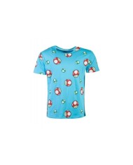 Nintendo - Super Mario Happy Toad AOP Men's T-shirt TALLA CAMISETA M