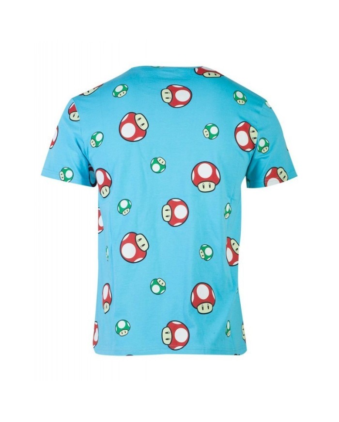Nintendo - Super Mario Happy Toad AOP Men's T-shirt TALLA CAMISETA L