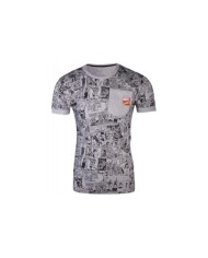 Marvel Comics - Comic AOP Pocket Men's T-shirt TALLA CAMISETA M