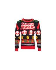 Nintendo - Super Mario Knitted Christmas Unisex Jumper TALLA CAMISETA M