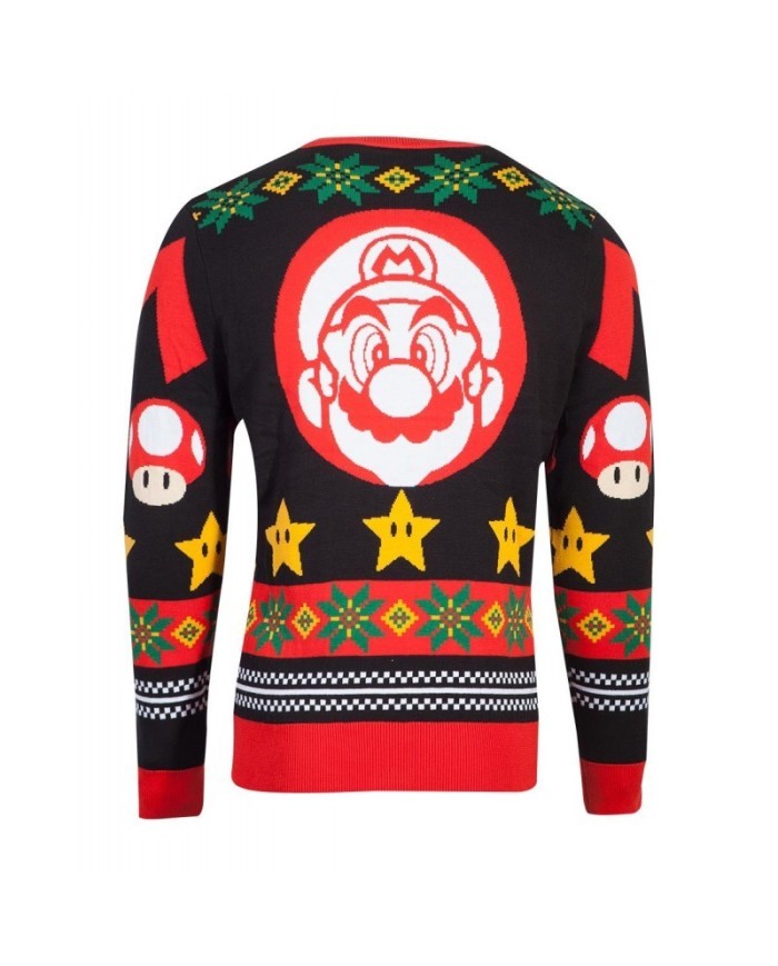 Nintendo - Super Mario Knitted Christmas Unisex Jumper TALLA CAMISETA M