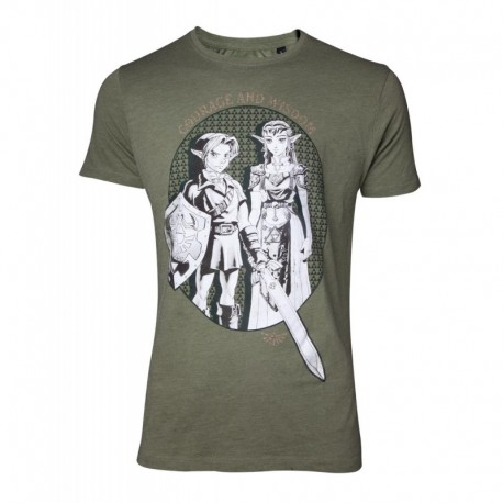 Zelda - Link & Princess Zelda T-shirt TALLA CAMISETA M