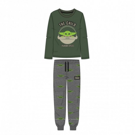 PIJAMA LARGO SINGLE JERSEY THE MANDALORIAN THE CHILD TALLA CAMISETA L