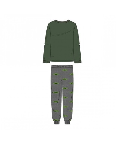PIJAMA LARGO SINGLE JERSEY THE MANDALORIAN THE CHILD TALLA CAMISETA L