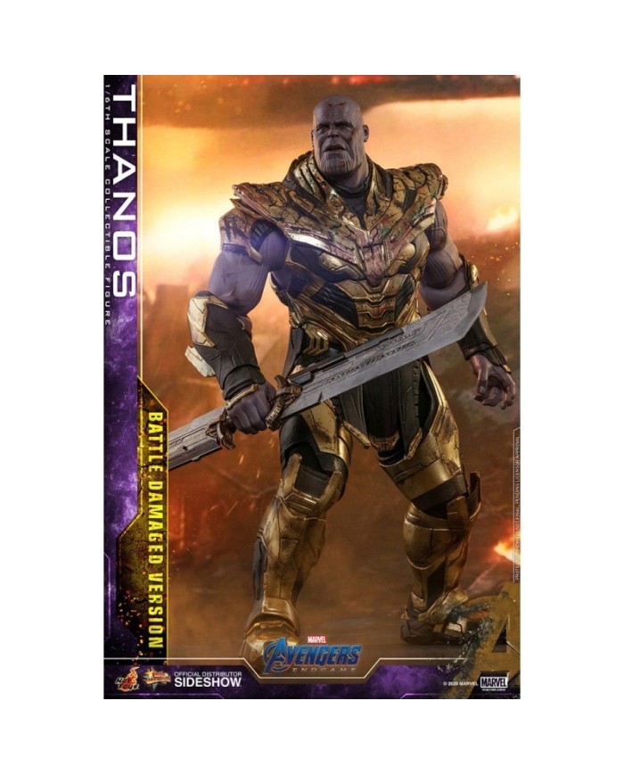 Thanos (Battle Damaged Version) Sixth Scale Figure by Hot Toys Avengers: Endgame - Movie Masterpiece Series