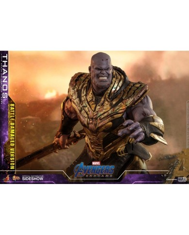 Thanos (Battle Damaged Version) Sixth Scale Figure by Hot Toys Avengers: Endgame - Movie Masterpiece Series