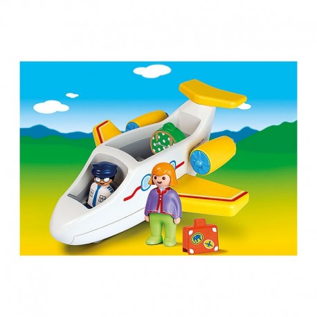 Playmobil - 1.2.3 Avión con Pasajero