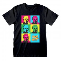 Camiseta Friday the 13th - Jason Pop Art  - Unisex - Talla Adulto TALLA CAMISETA S