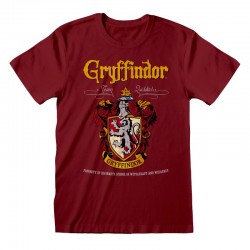 Camiseta Harry Potter - Gryffindor Red Crest - Unisex - Talla Adulto TALLA CAMISETA S