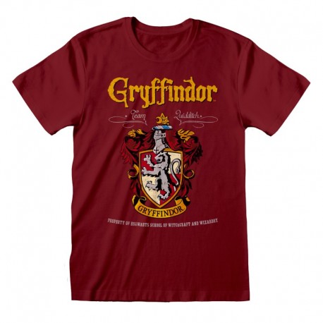 Camiseta Harry Potter - Gryffindor Red Crest - Unisex - Talla Adulto TALLA CAMISETA S