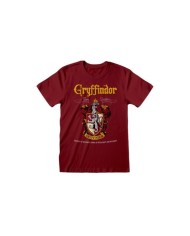 Camiseta Harry Potter - Gryffindor Red Crest - Unisex - Talla Adulto TALLA CAMISETA XL