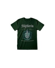 Camiseta Harry Potter - Slytherin Green Crest - Unisex - Talla Adulto TALLA CAMISETA S