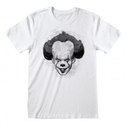 Camiseta IT Chapter 2 - BW Face - Unisex - Talla Adulto TALLA CAMISETA S