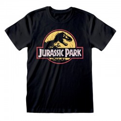 Camiseta Jurassic Park - Original Logo Distressed - Unisex - Talla Adulto TALLA CAMISETA S