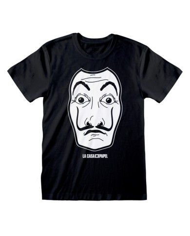 Camiseta La Casa De Papel - Black Mask - Unisex - Talla Adulto TALLA CAMISETA M