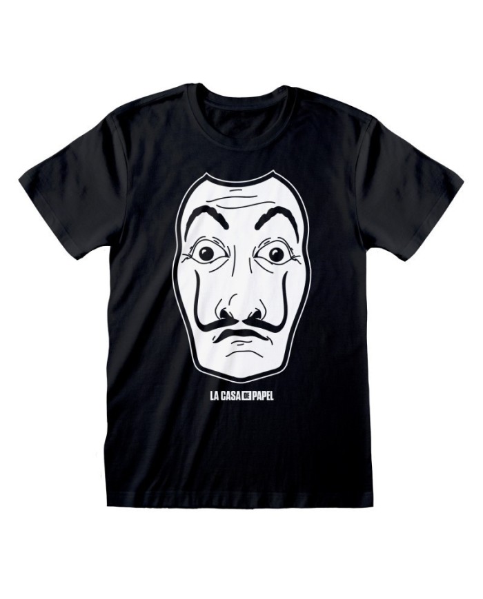 Camiseta La Casa De Papel - Black Mask - Unisex - Talla Adulto TALLA CAMISETA M