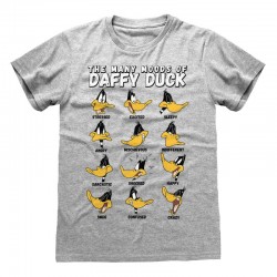 Camiseta Looney Tunes - Many Moods Of Daffy - Unisex - Talla Adulto TALLA CAMISETA XL
