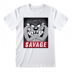 Camiseta Looney Tunes - Taz Savage - Unisex - Talla Adulto TALLA CAMISETA XL