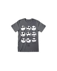 Camiseta Nightmare Before Christmas - Many Faces Of Jack - Unisex - Talla Adulto TALLA CAMISETA XL