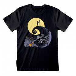 Camiseta Nightmare Before Christmas - Silhouette  - Unisex - Talla Adulto TALLA CAMISETA S