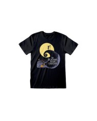Camiseta Nightmare Before Christmas - Silhouette  - Unisex - Talla Adulto TALLA CAMISETA L