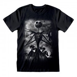 Camiseta Nightmare Before Christmas - Stormy Skies  - Unisex - Talla Adulto TALLA CAMISETA XL