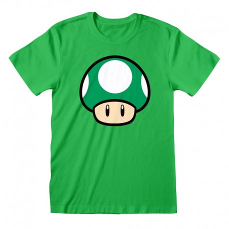 Camiseta Nintendo Super Mario - 1-UP Mushroom - Unisex - Talla Adulto TALLA CAMISETA S