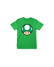 Camiseta Nintendo Super Mario - 1-UP Mushroom - Unisex - Talla Adulto TALLA CAMISETA S